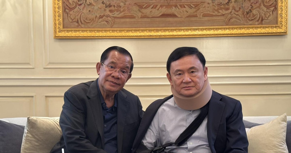 Ông Hun Sen tới Thái Lan thăm ông Thaksin 1 ong hun sen toi thai lan tham ong thaksin 65d5bb2b41ccb