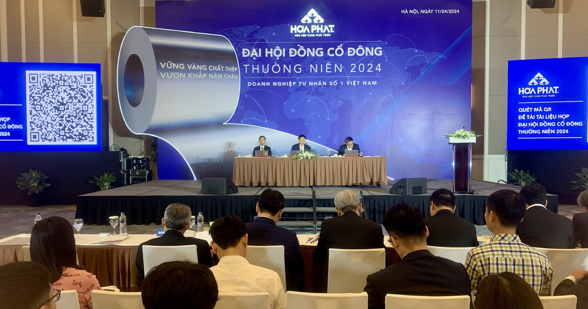 ĐHĐCĐ Hòa Phát: Giảm hơn 13.000 cổ đông sau 1 năm 1 dhdcd hoa phat giam hon 13 000 co dong sau 1 nam 66174e604187e