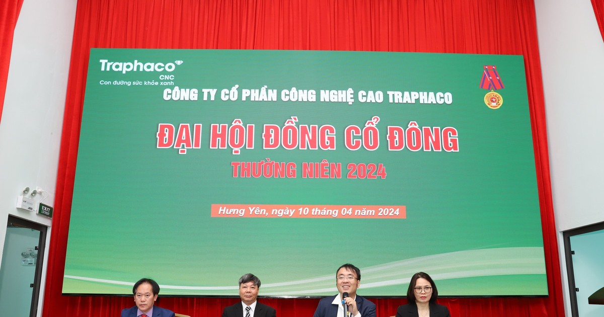 Traphaco CNC đặt mục tiêu doanh thu 536 tỷ đồng, chia cổ tức ít nhất 20% 1 traphaco cnc dat muc tieu doanh thu 536 ty dong chia co tuc it nhat 20 66168996d0450